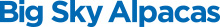 Big Sky Alpacas Logo